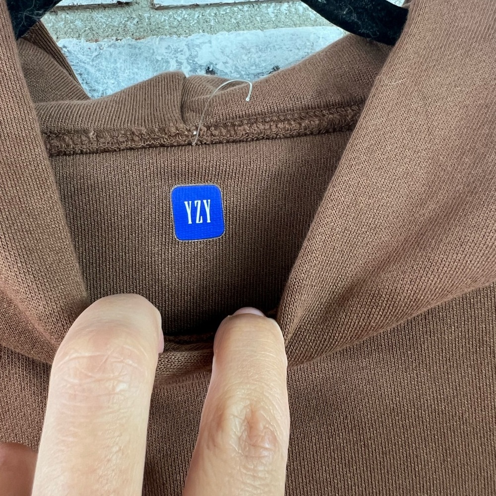 Yeezy GAP | Double Layered Brown Hoodie - Picture 4 of 10